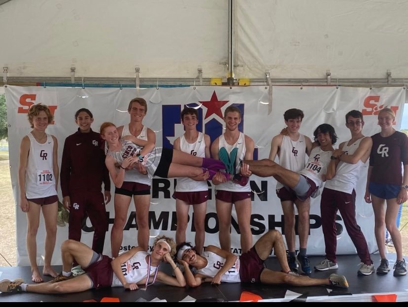 The Cinco Ranch boys finished fourth as a team to qualify for the state meet.